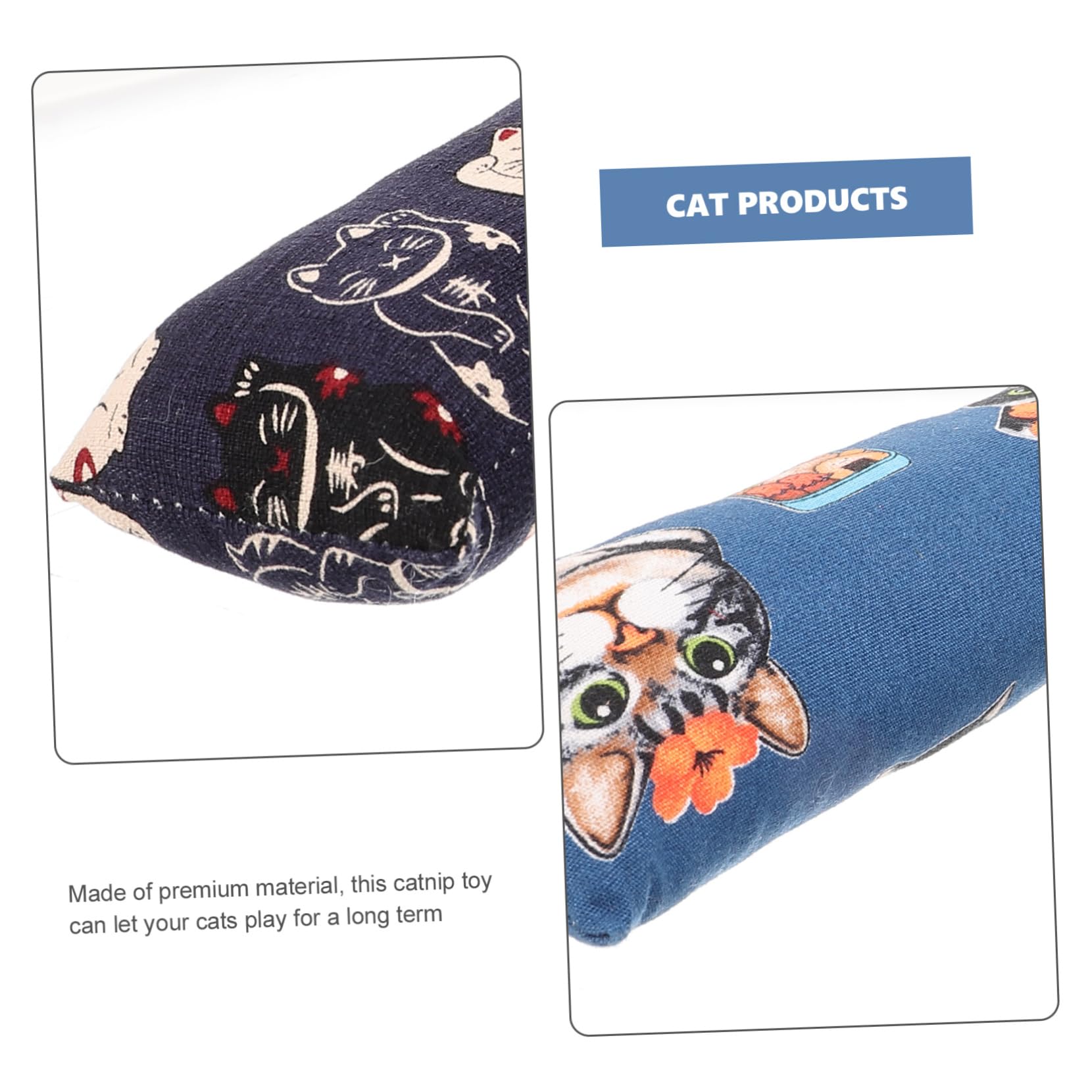 Happyyami 9pièces Jouets Coussin De Cataire pour Chats Jouets Interactifs De Morsure Jeu pour Chats Intérieur Motifs Aléatoires