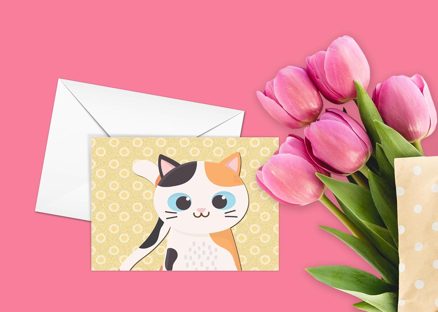 Stonehouse Collection | Assorted Cat Note Cards for Correspondence | Variety of Kitty Thank You Notes, and Quick Notes | Cute Kitten Designs (Assorted) - Image 5