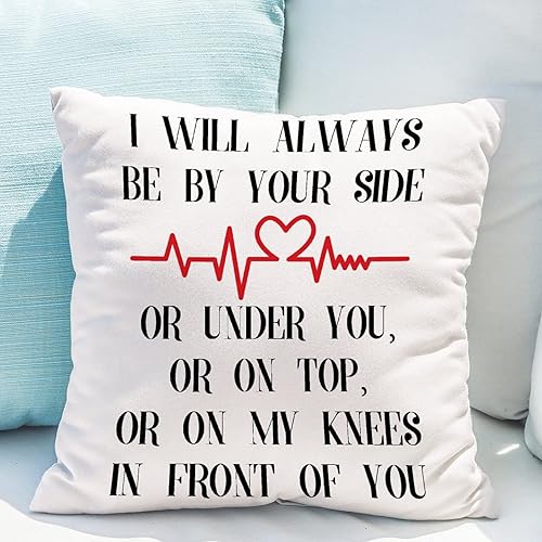 Miniatura 4 de Funda de cojín para sofá con texto en inglés "I Will Always Be by Your Side Or Under You", con texto en inglés «I Will Always Be by Your Side Or