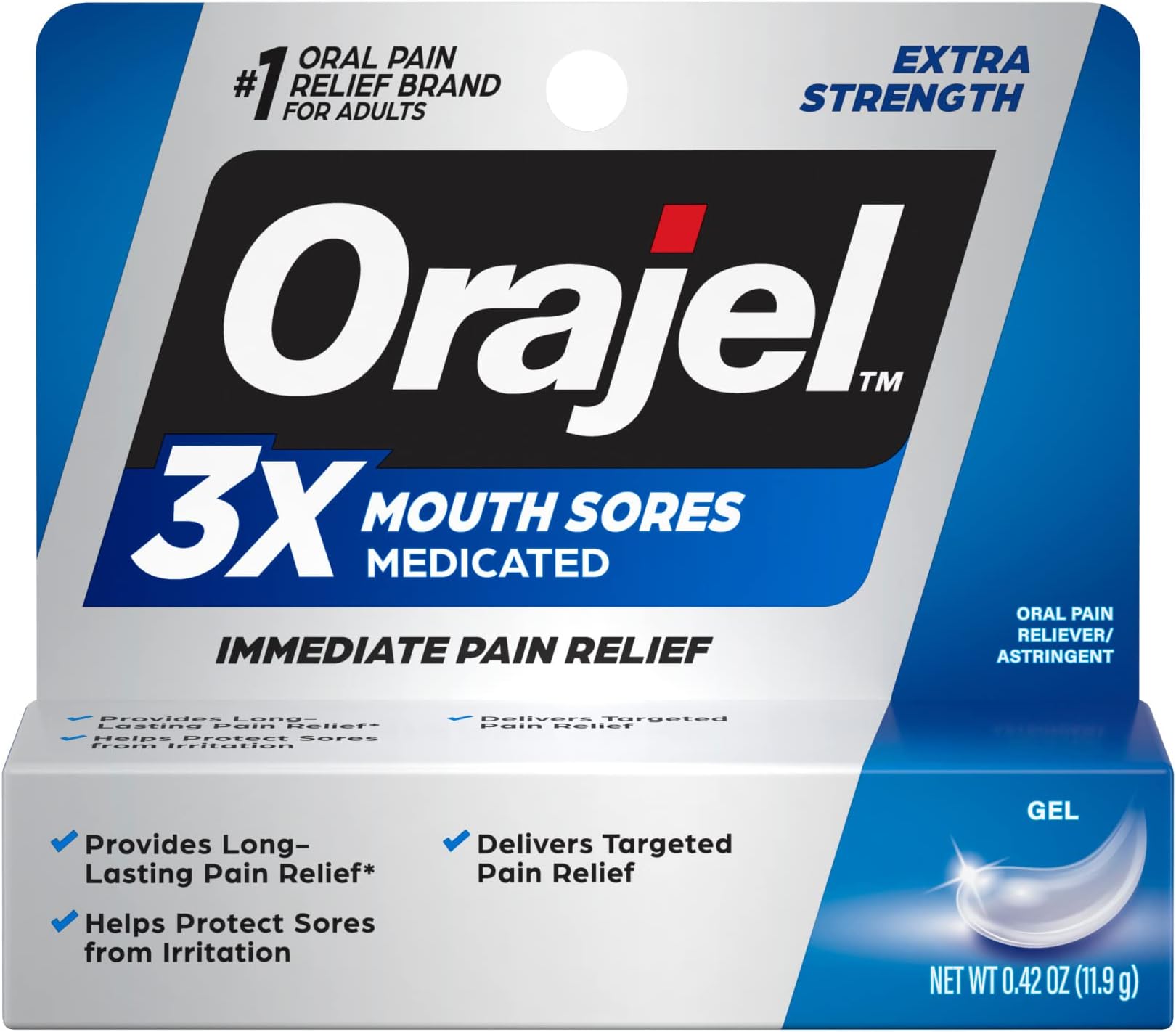 Orajel Instant Pain Relief Toothache/Gum 4X Medicated Cream