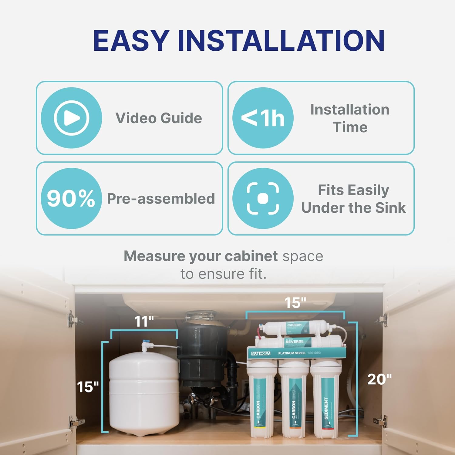 Easy installation guide for NU Aqua RO system