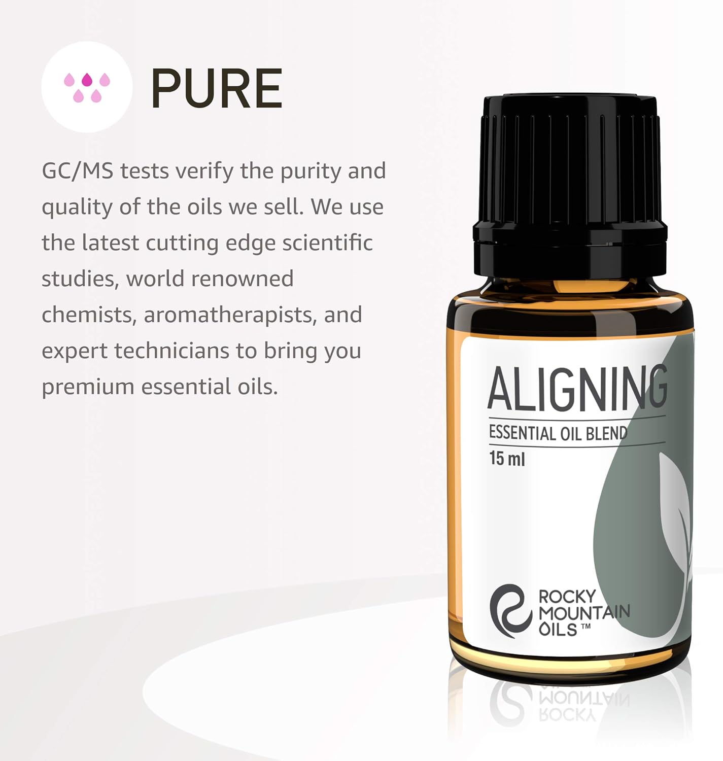 Rocky Mountain Oils Aligning Essential Oil Blend 15 ml - 100% Pure Essential Oils in a Base of Fractionated Coconut Oil