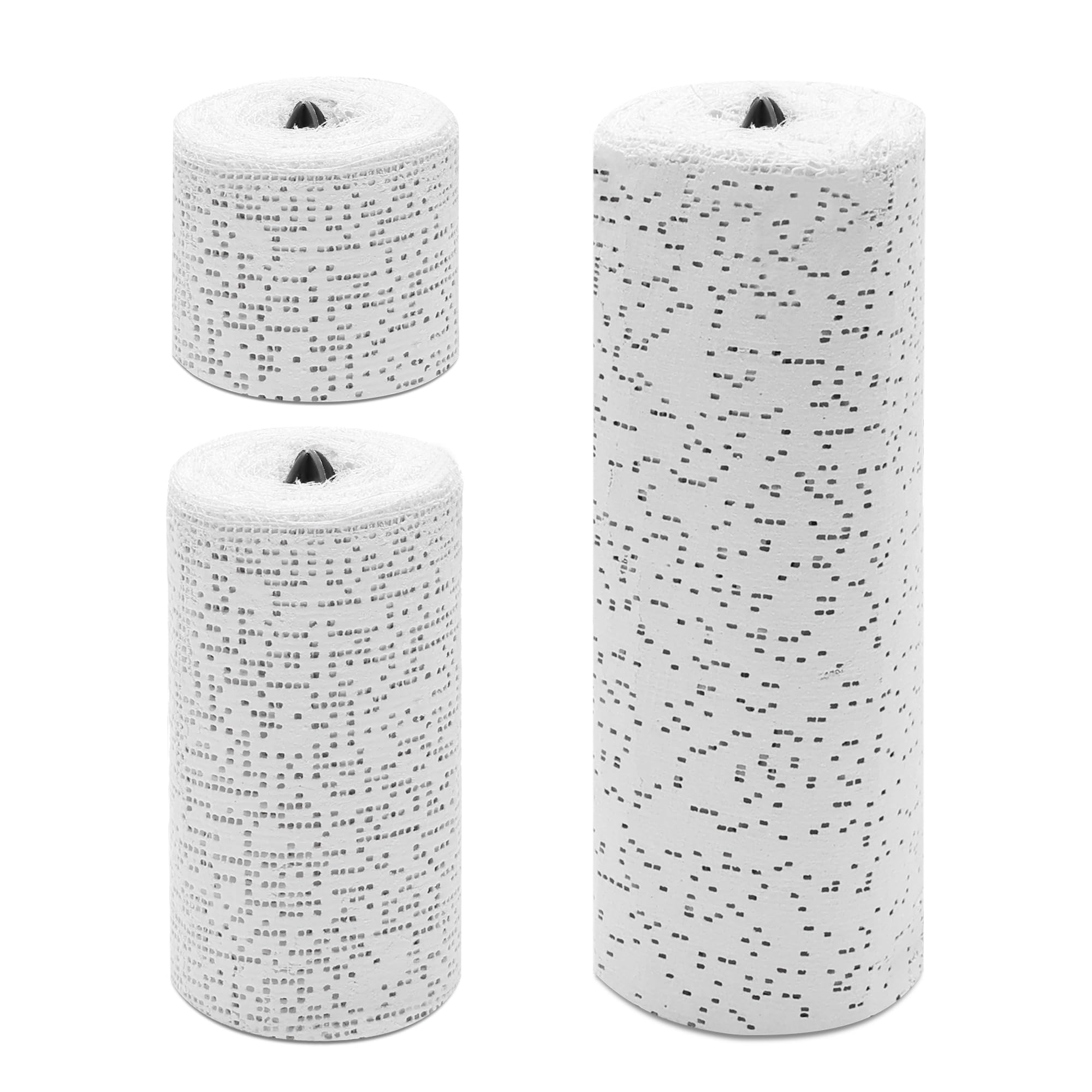 3 Packs 54FT Plaster Cloth Rolls 2,4,6 Inches Wide, Paris for Crafts Strips White Bandages for Art Paper Sheets, Body Casting and Art Project