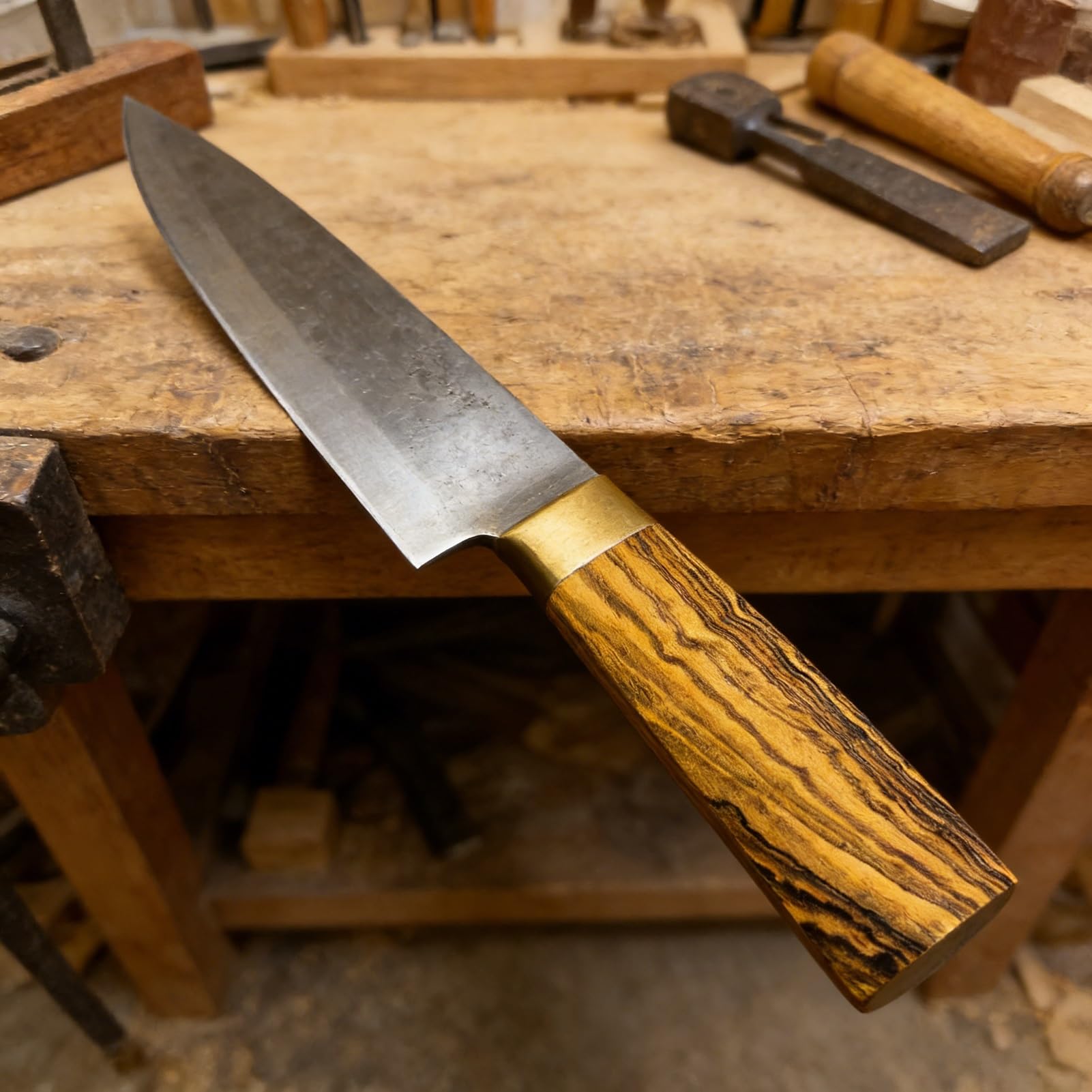 Produktbild von 2 Messergriff-Rohlinge Aus Huanghuali-Holz – DIY Griffmaterial Für Messer, Bögen & Bastelarbeiten (ca. 12×4×0,8 Cm)