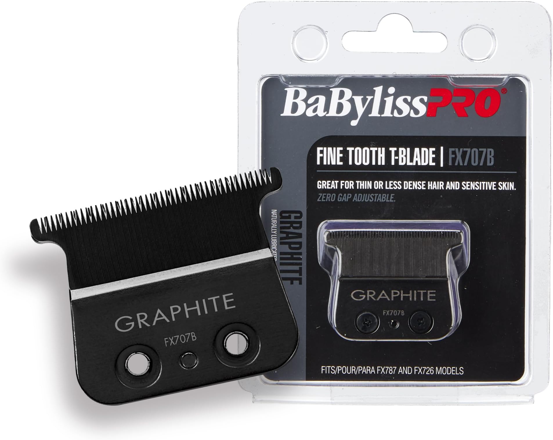 Replacement Blades, Standard and Fine-Tooth T-Blades for Outlining Hair Trimmers (FX787, FX799) and LoPROFX Trimmers (FX726, FX729)