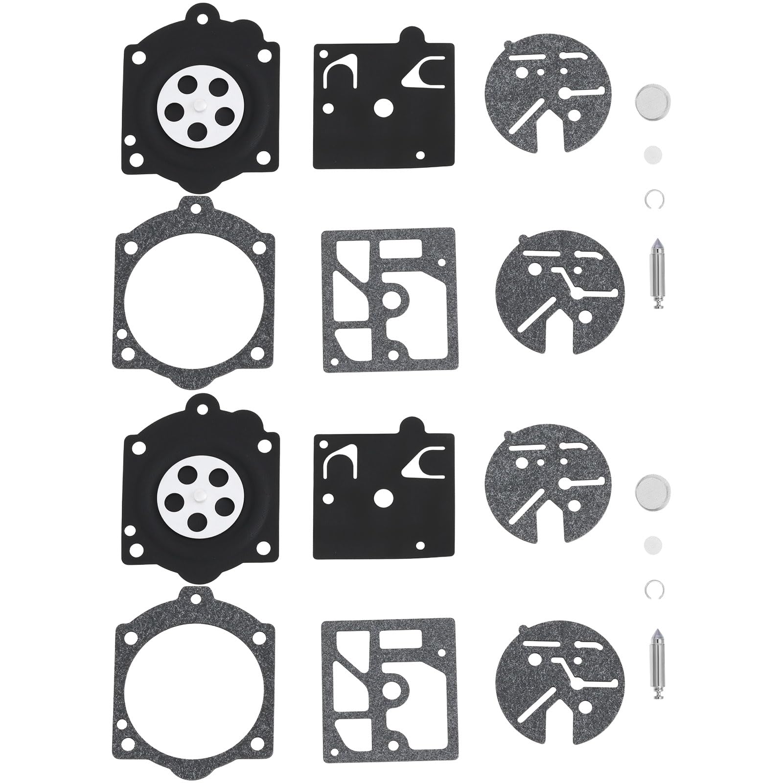 YINETTECH 2 Sets Carburetor Carb Repair Rebuild Kit Compatible with Homelite ST160 ST180 K10-HDC Chainsaws Compatible with Walbro HDC