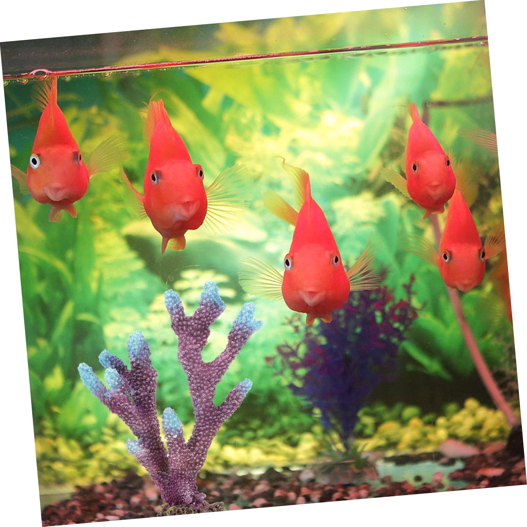 Happyyami 3piezas Decoración De Acuario Plantas Artificiales Adorno para Peceras Simulación Natural para Paisajismo Acuático