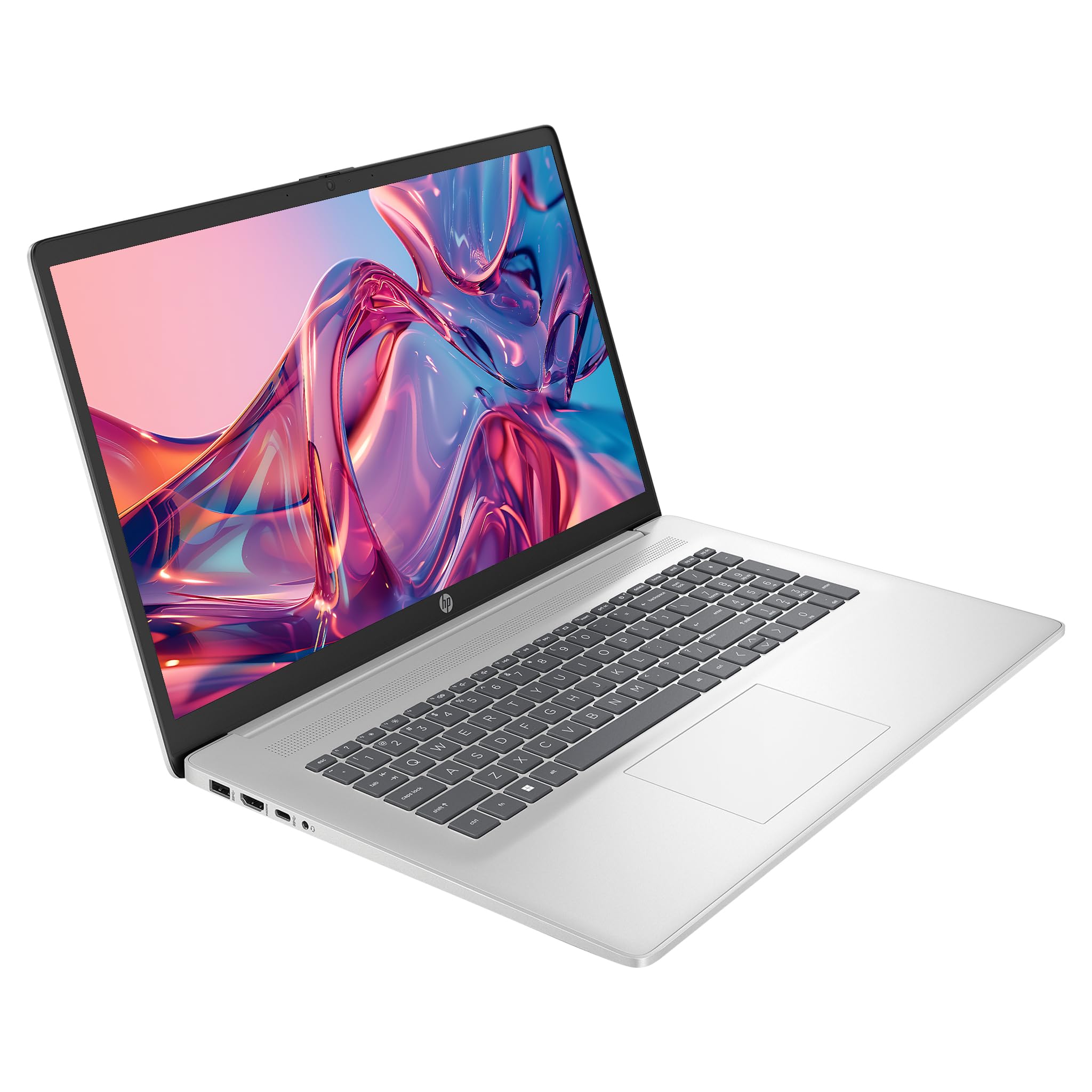 HP 17 Business Laptop, Intel Core i5-120U, 16 GB DDR4 RAM, 512 GB PCIe SSD, 17.3" FHD (1920x1080) Display, Intel Graphics, QWERTZ Tastatur, Windows 11 Pro, Silber