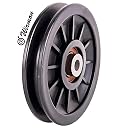 Wirmon Gym Pulley Exercise Latest Machine Attachment with 4 Inch inbuilt Bush and Bearing Black (Pack of 8) gallery image