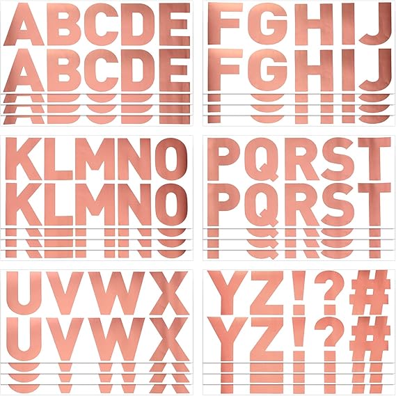 232 Pieces 24 Sheets Large Letter Stickers Big Font
