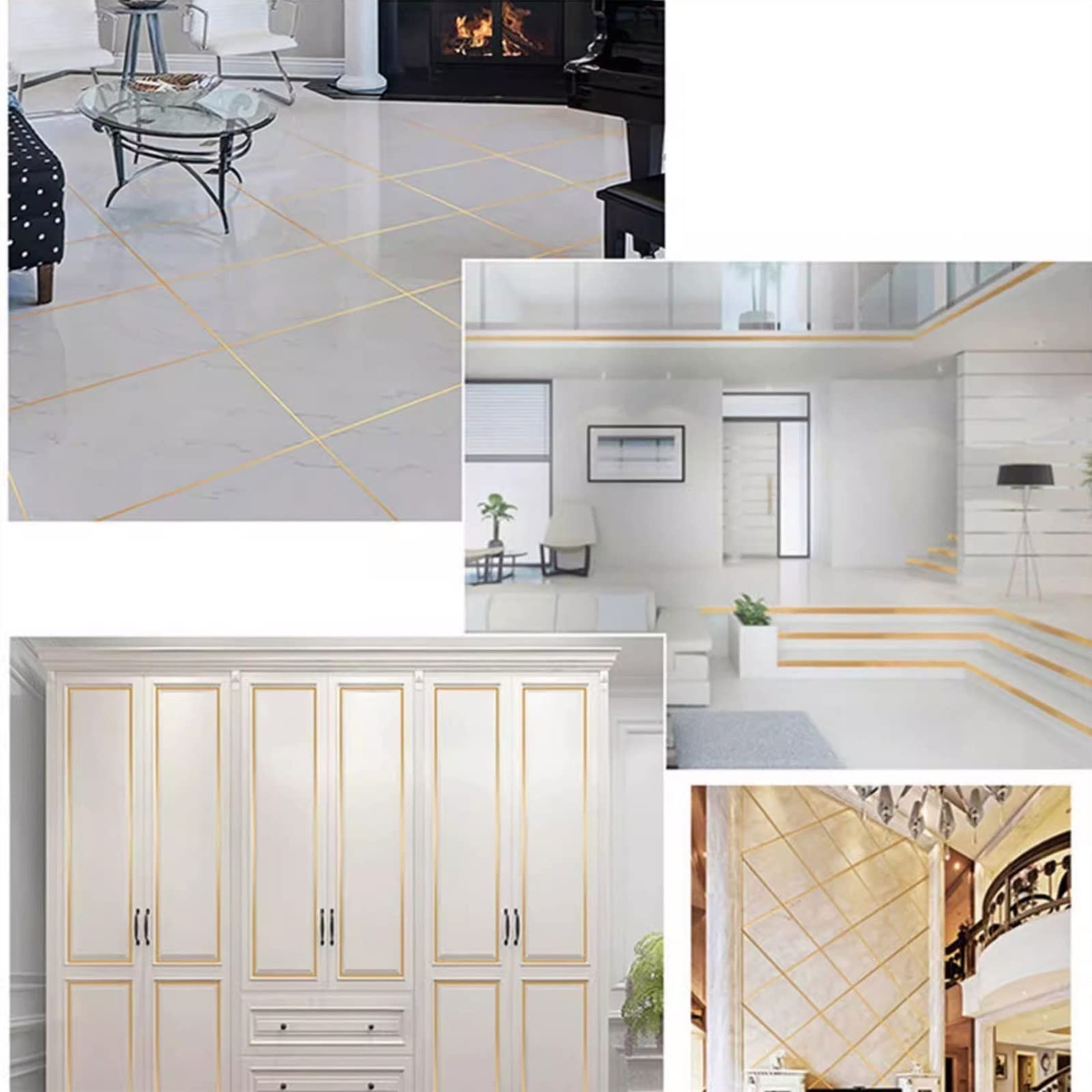 Bordure de papier peint décoratif à décoller et à coller - 25,7 m - Bande de bordure murale autocollante pour décoration intérieure - Décoration murale imperméable pour panneaux muraux, plafond et