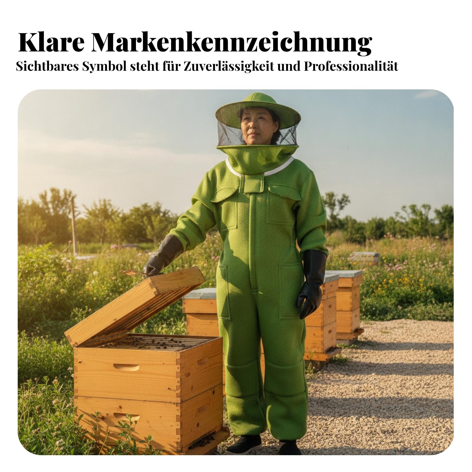 Imkeranzug mit Schleier Mesh-Gesichtsschleier Imkerschutzanzug strukturiertes Gewebe stichfester Bienenanzug für Imkerei