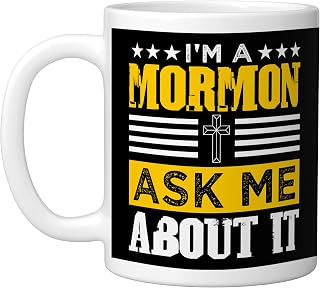 Ces letter mormon Ceramic Mug, White
