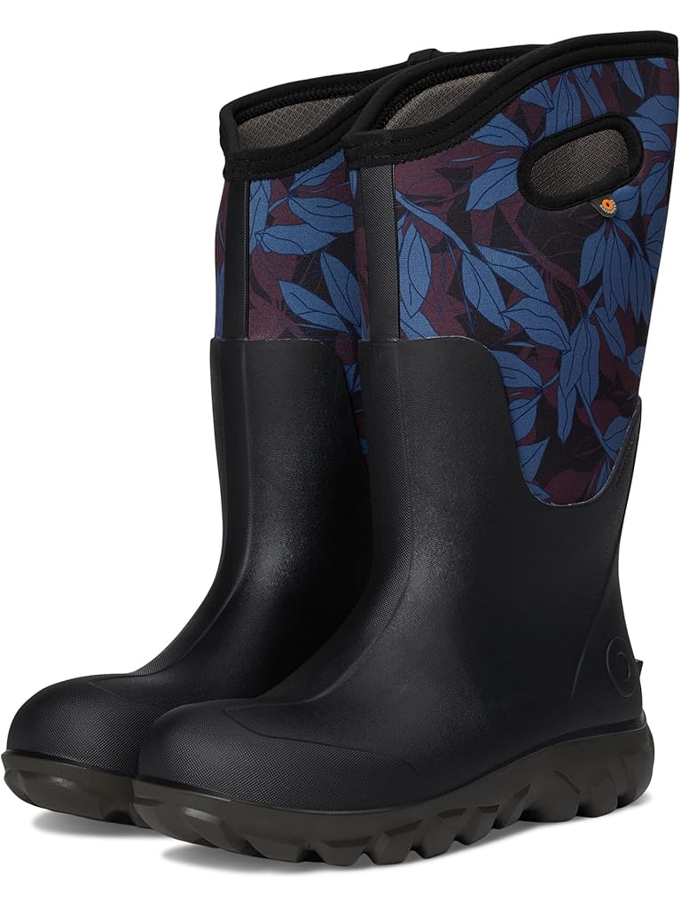 Black Bogs Classic Seamless Tall - Outline Leaves