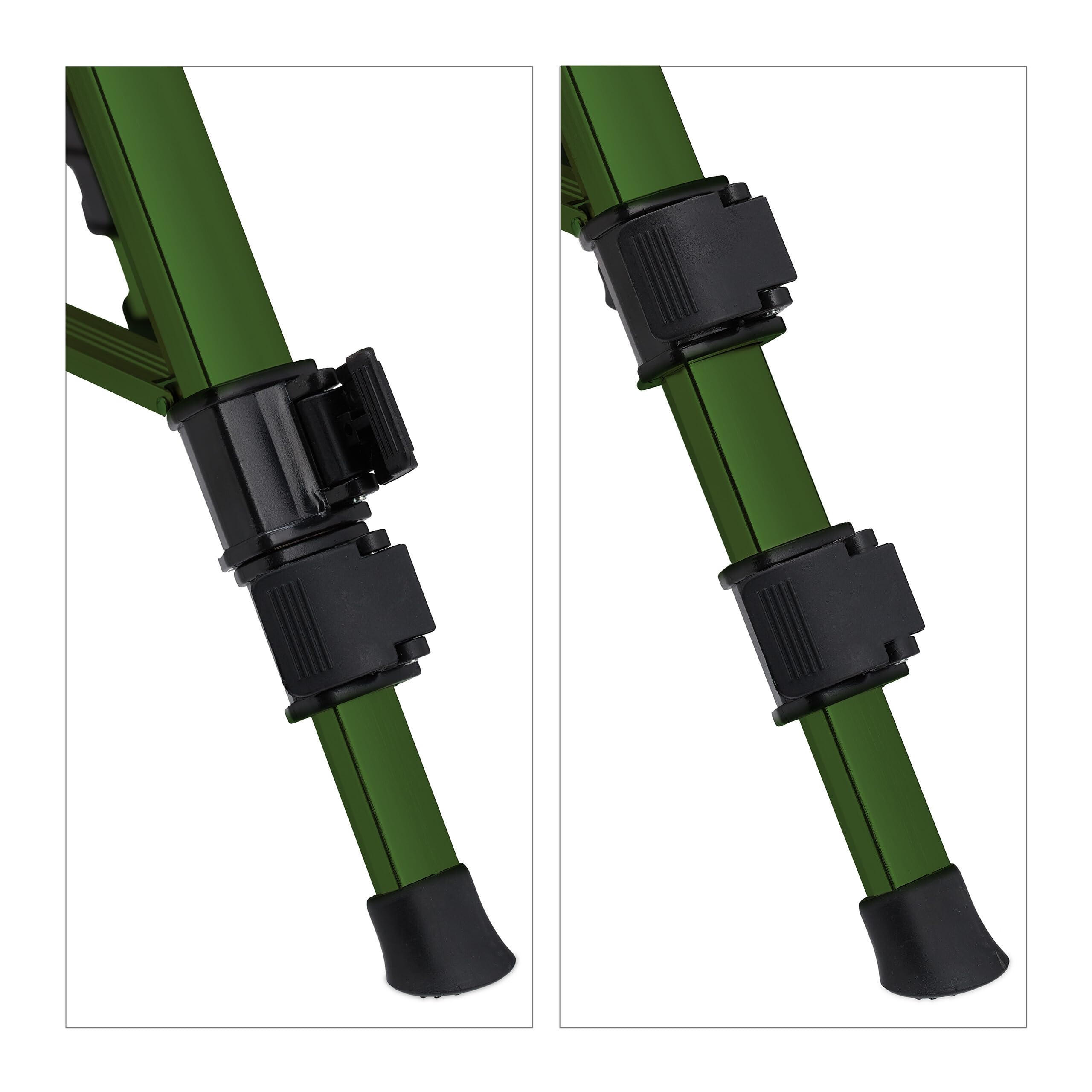 Relaxdays Irrigatore da Giardino, Gittata di 9 m, Angolo di Irrigazione da 0-360° Innaffiatore a Settore, Verde Nero
