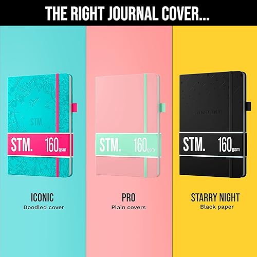 Miniatura 2 de Cuaderno de cuadrícula de puntos con balas  Cuadernos diarios B5 para escritura personal, trabajo, mujeres, papel grueso de 4.23 ozm, tapa dura,