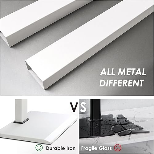 Miniatura 17 de FITUEYES - Soporte giratorio de suelo para TV, base de hierro, con ménsulas de montaje, para ahorro de espacio; para televisores LCD, LED, OLED,