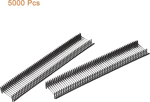 Miniatura 3 de MECCANIXITY Sujetadores de etiquetado estándar de plástico regular para etiqueta de precio de prendas de vestir etiquetado púas negras 0.39