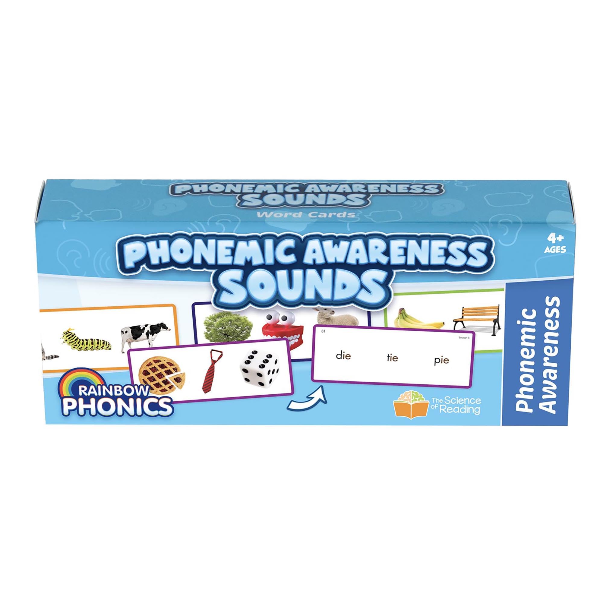 Junior Learning: Rainbow Phonics - Phonemic Awareness Sounds - 101 Word Cards, Flash Cards for Learning Phonemes, Level Based Cards, Kids Ages 4+