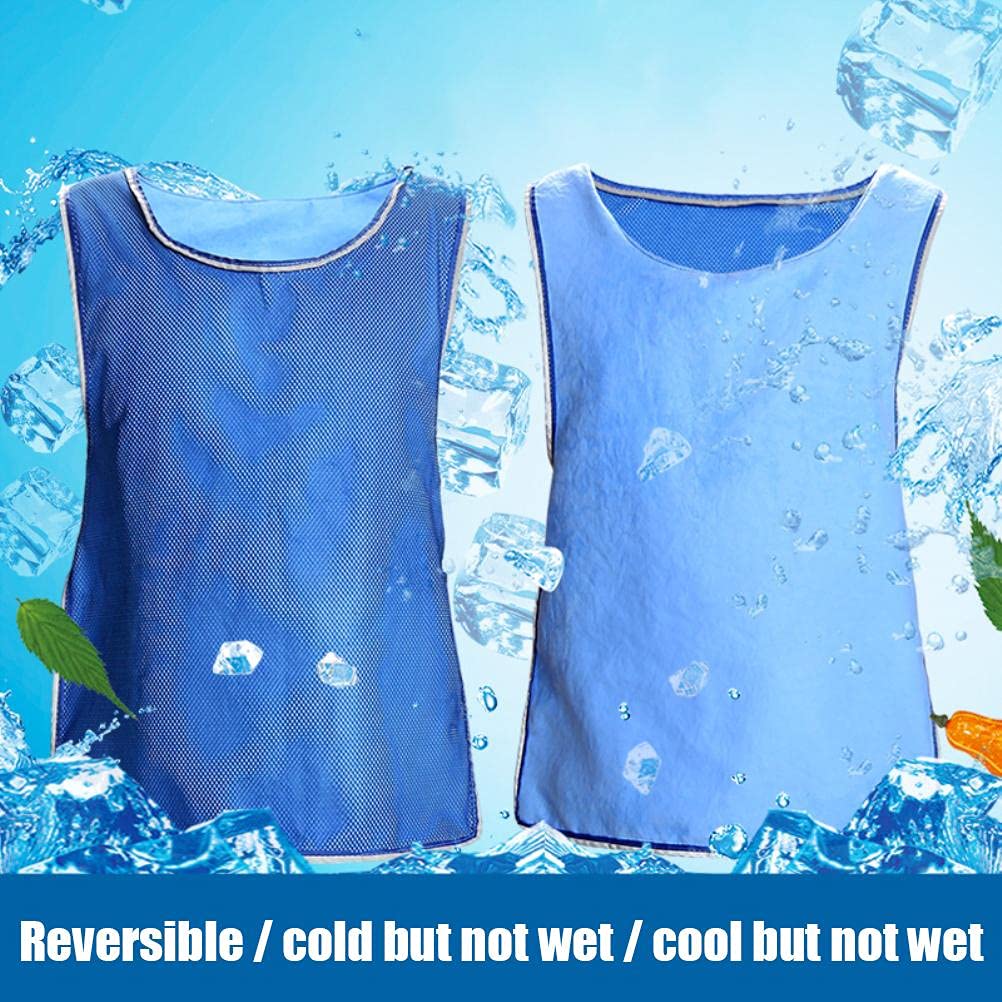 Chaleco de enfriamiento para hombres y mujeres, camisa de seguridad reflectante VES cool para deportes al aire libre, trabajo, verano, clima cálido, alta temperatura, ropa de prevención de golpes de