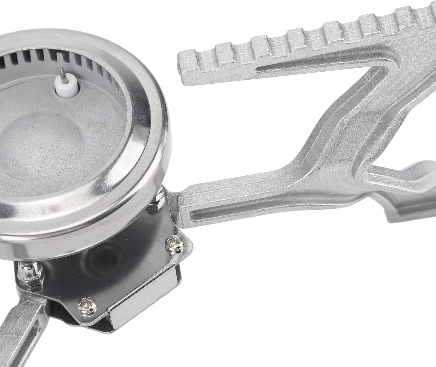 Airshi Foldable Cassette Stove Cassette Gas Oven Stainless Steel Outer Heat Conduction Foil Link Holder for 10-26cm Pot for Family Picnics (Khaki)