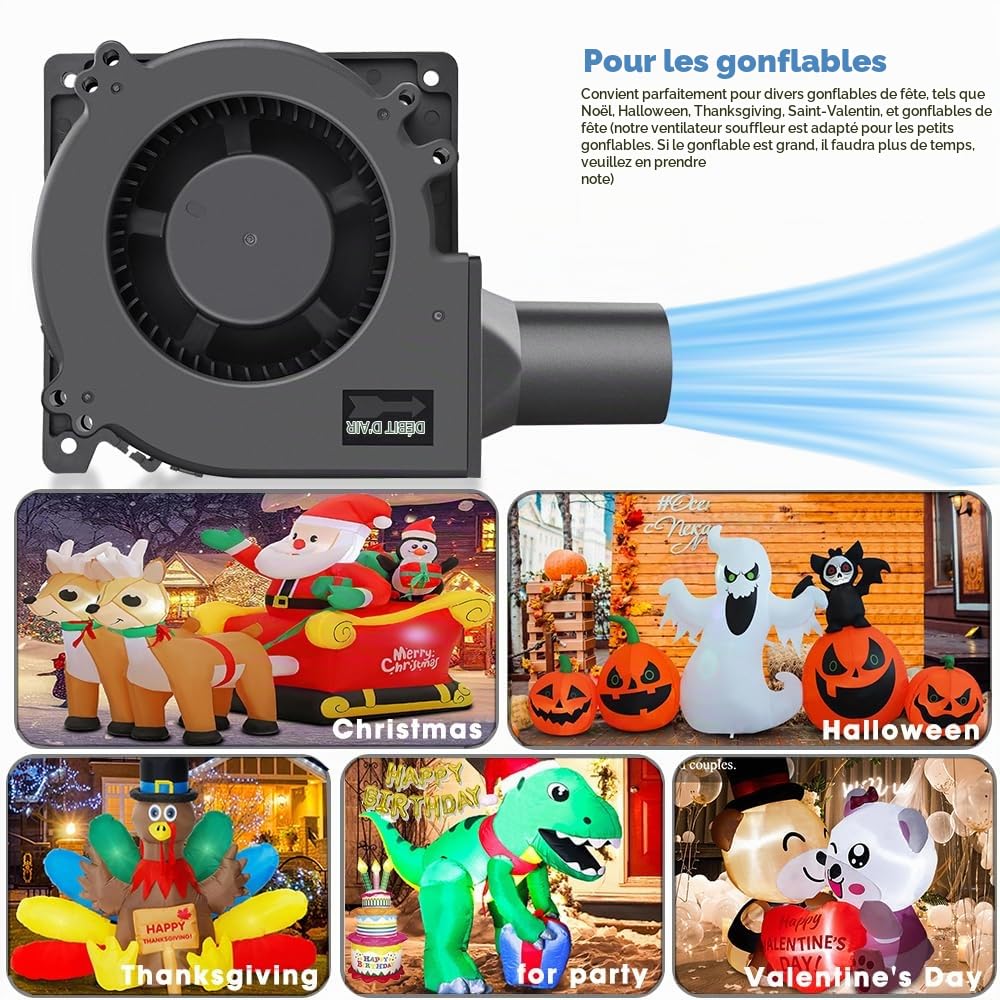 GDSTIME Ventilateur Radial 220V 120mm x 32mm à roulement à billes Réglable | Ventilateur de refroidissement Centrifuge Turbo 120mm Blower Fan Contrôleur de Vitesse