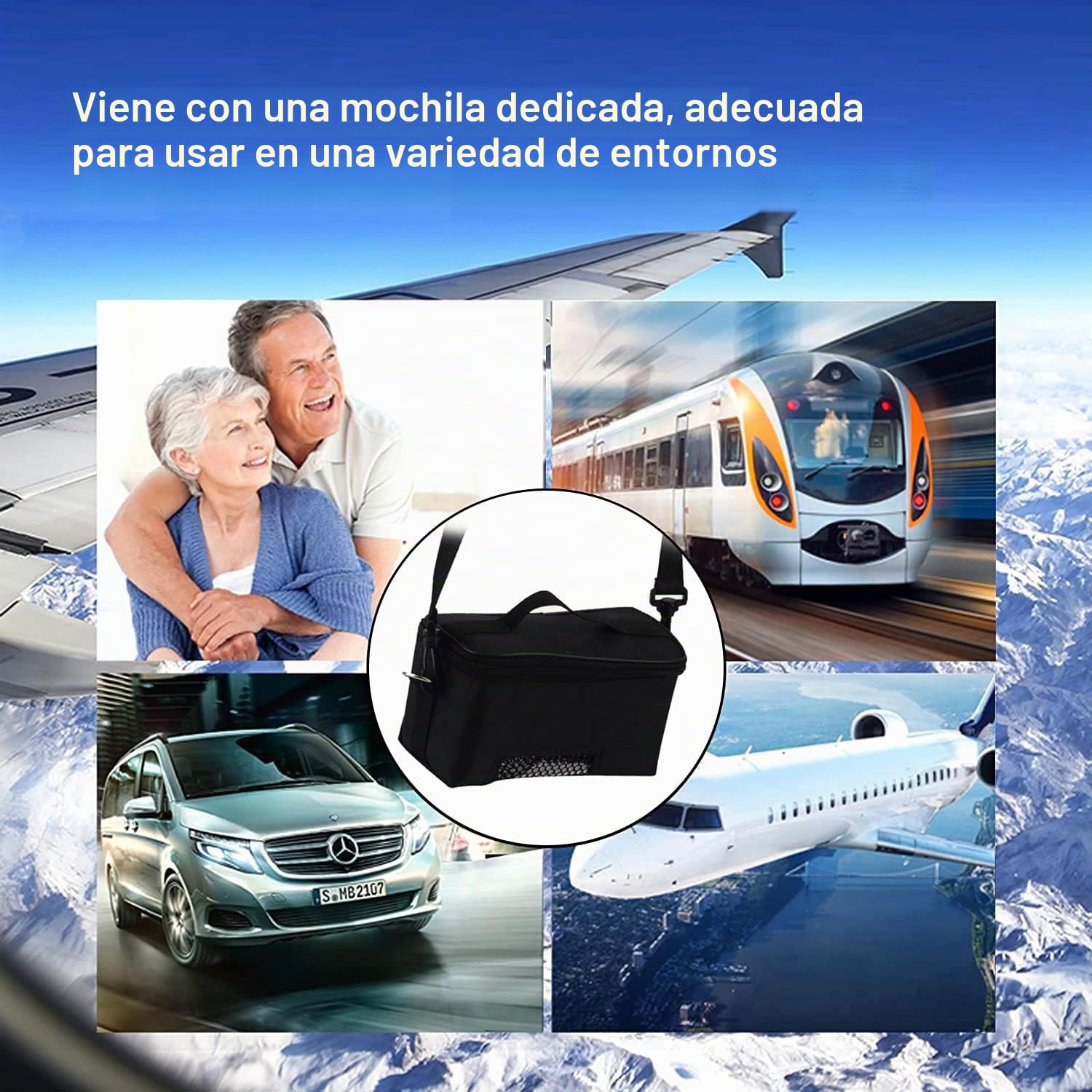 TAHALI Caja enfriadora de insulina portátil para medicamentos Mini Nevera eléctrica Inteligente Mini Nevera Bolsa termostato USB Adecuado para Viajes/interferón,2Battery
