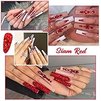 Vista 88 de 4 Boxes Emerald Green Rhinestones Glitters 24 Shapes K9 Glass Gems Stones Flatback Round Diamonds Crystals Nail Art Charms Supplies for Nails Faces