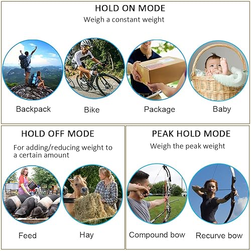 Miniatura 7 de Báscula digital de pescado, báscula electrónica para colgar peces con mango grande y cinta métrica, báscula de pesca de 110 libras / 110.2 lbs, 3