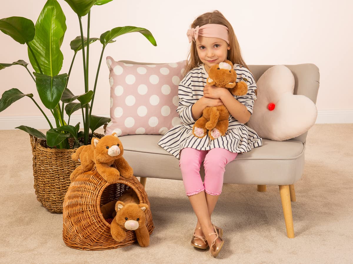 Teddy Hermann "Herzekind" 93949 Cat Kikki w. dangling legs 35 cm, cuddly toy - Image 4
