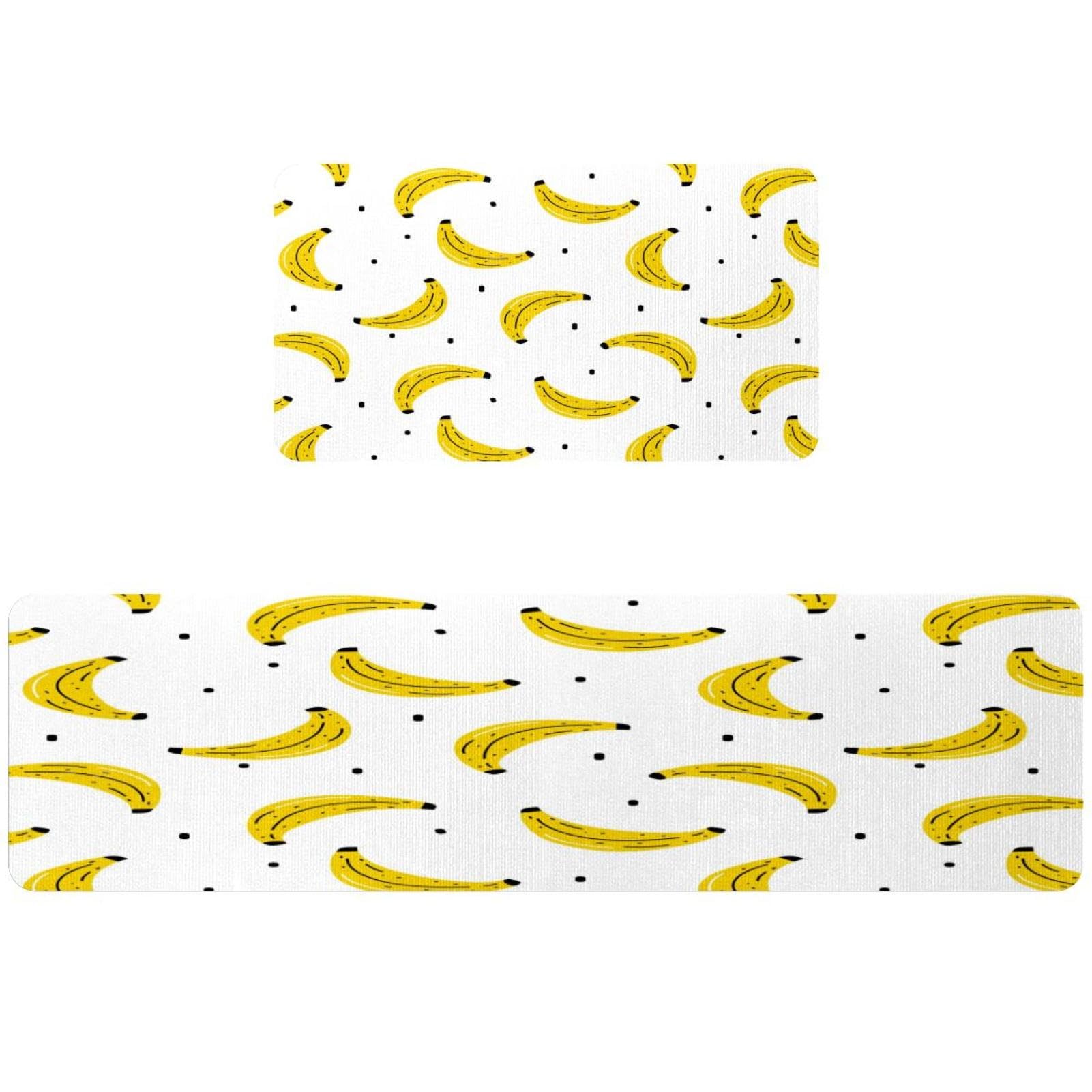 Tapis de cuisine au motif banane pour égayer votre couloir et buanderie