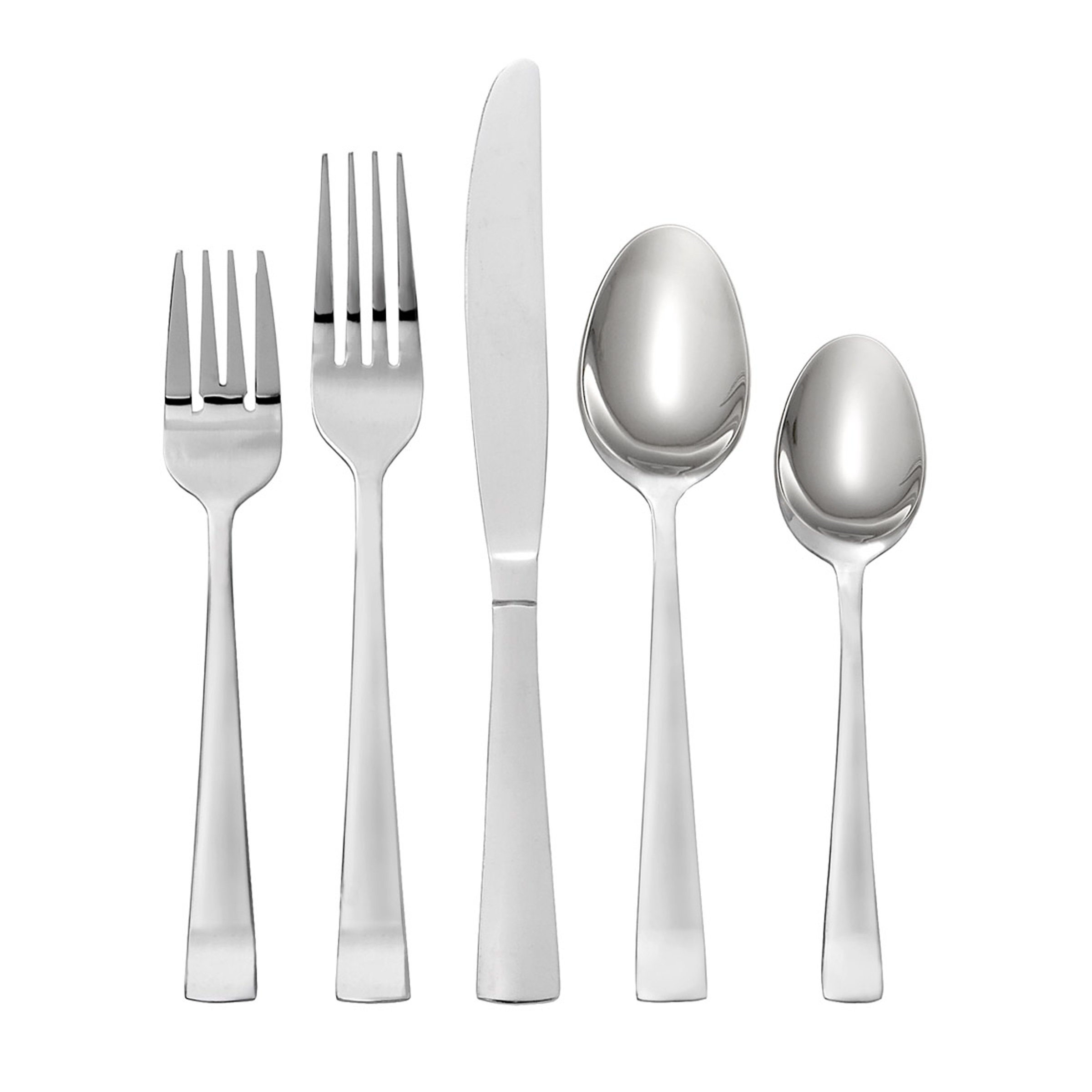 OneidaAvery 90 Piece Casual Flatware Set, 18/0 Stainless, Service for 12,Silver