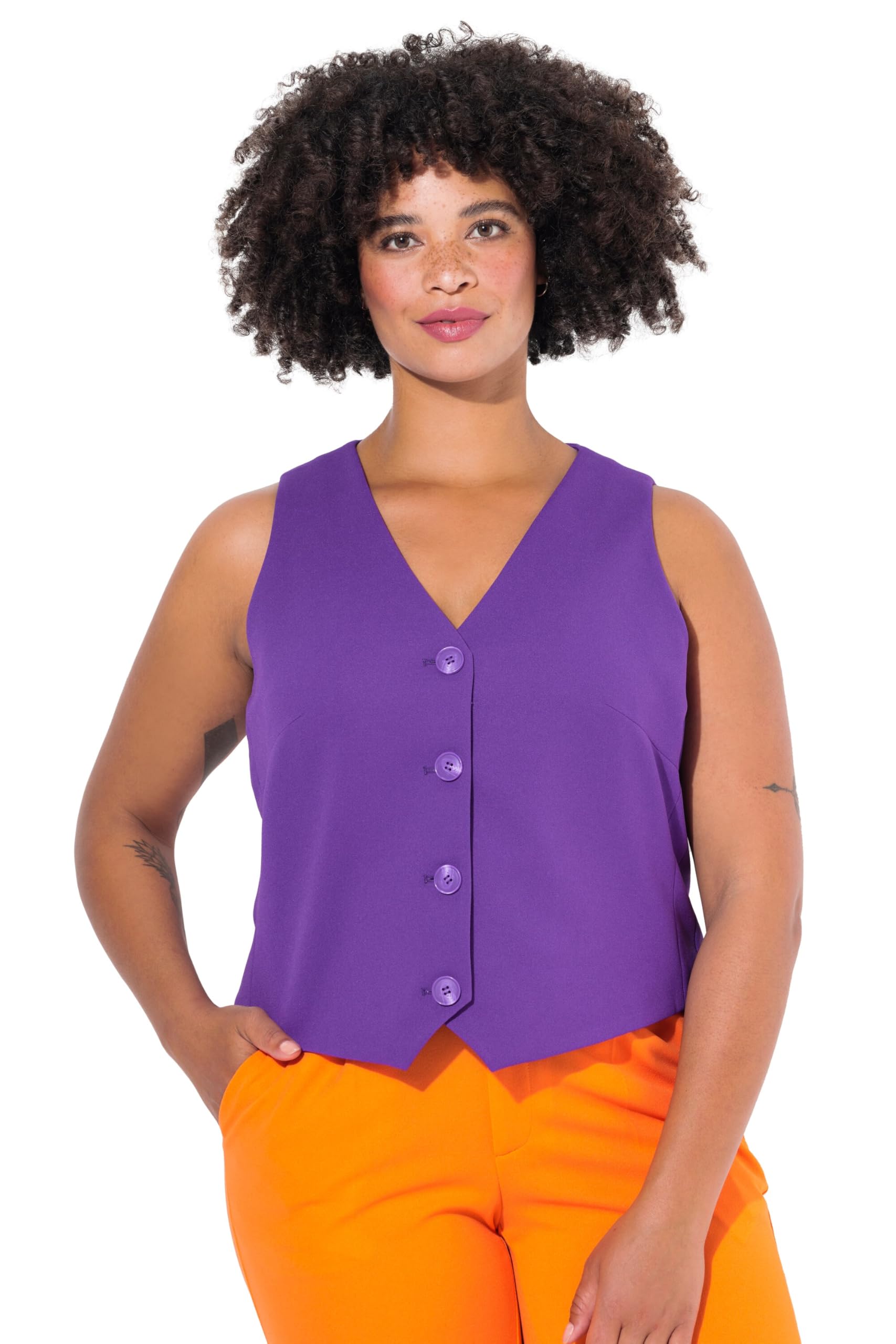 Angel of Style Damen große Größen Übergrößen Plus Size Weste, Anzug, V-Ausschnitt 835080