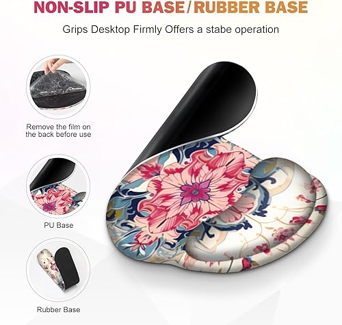 Miniatura 8 de Alfombrilla de mouse para juegos, alfombrilla de escritorio grande, bonito protector de escritorio, alfombrilla de mouse 4 en 1 XXL + reposamuñecas