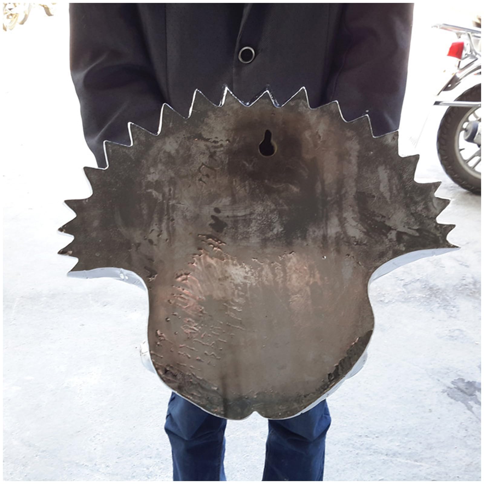YXCQHZM Triceratops montowana na ścianie - platerowana głowa dinozaura wisząca dekoracja ścienna rzeźba tablica figurka - realistyczna replika krainy przed czasem dinozaury epoka lodowcowa