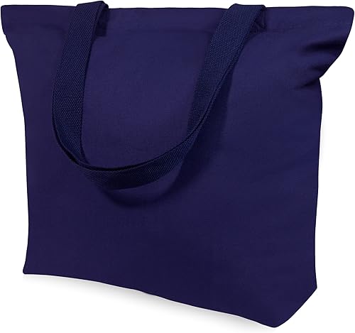 TOPDesign 2  6  Paquete de 12 bolsas de lona con cierre magnético, bolsas de compras reutilizables para comestibles, bricolaje tus diseños creativos
