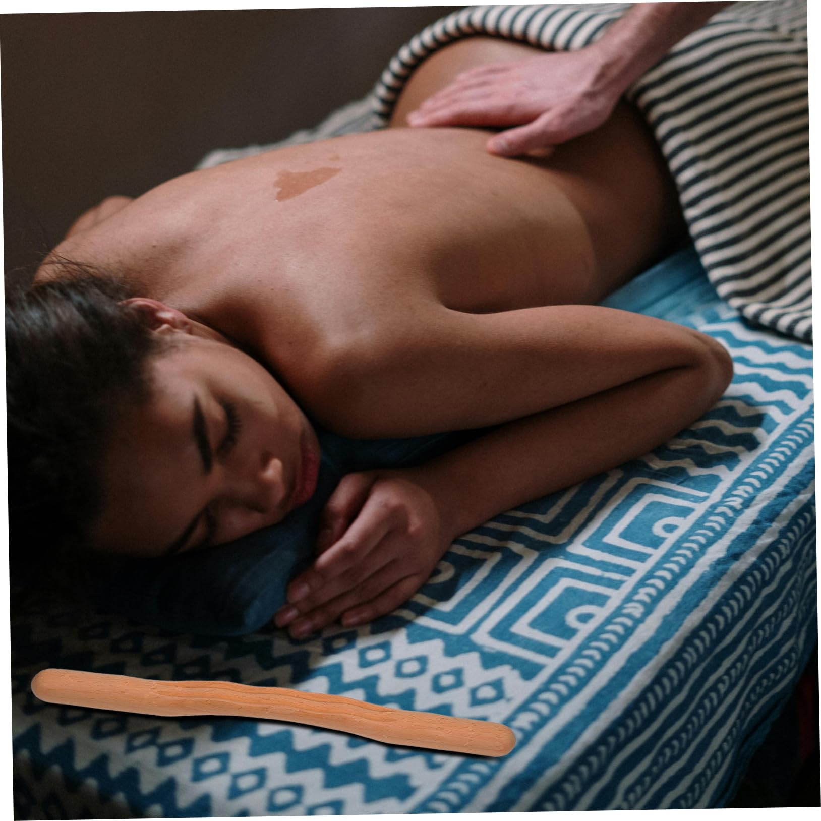 Healvian 4piezas De Masaje De Madera Con Bastón y Masajeador De Pies Para Masajeador Portátil De Madera Para El y El