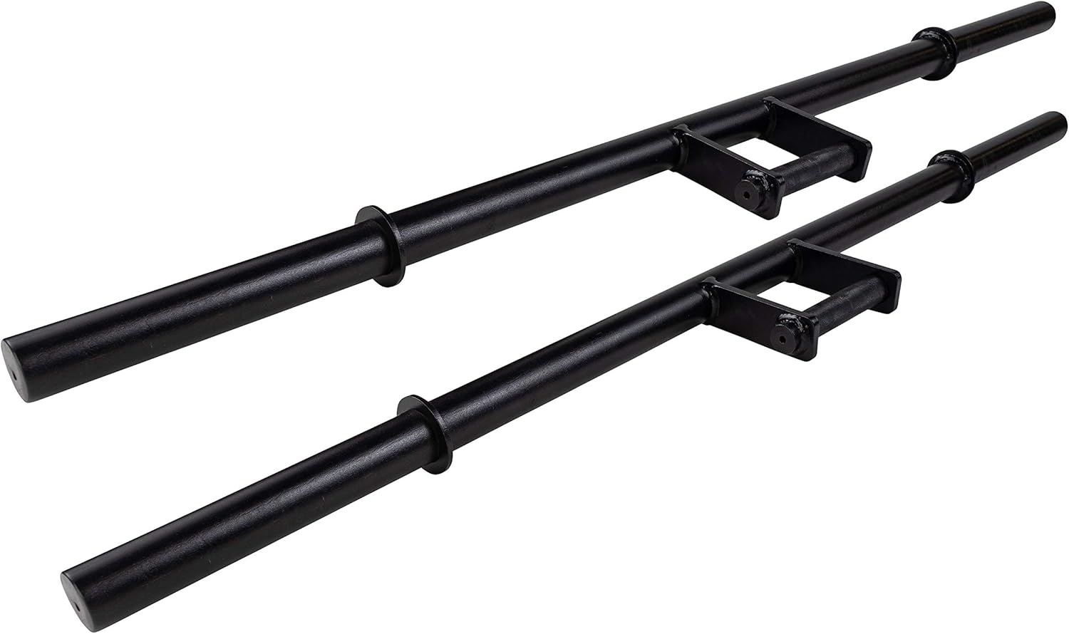 Body-Solid Tools (BSTFWH) Farmer Walk Bar Handles for Strength Training, Workout Equipment with 12" Weight Collars, Ideal for Carry Exercise, Pairs