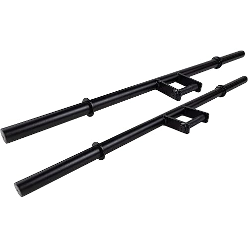 Body-Solid Tools (BSTFWH) Farmer Walk Bar Handles for Strength Training, Workout Equipment with 12" Weight Collars, Ideal for Carry Exercise, Pairs