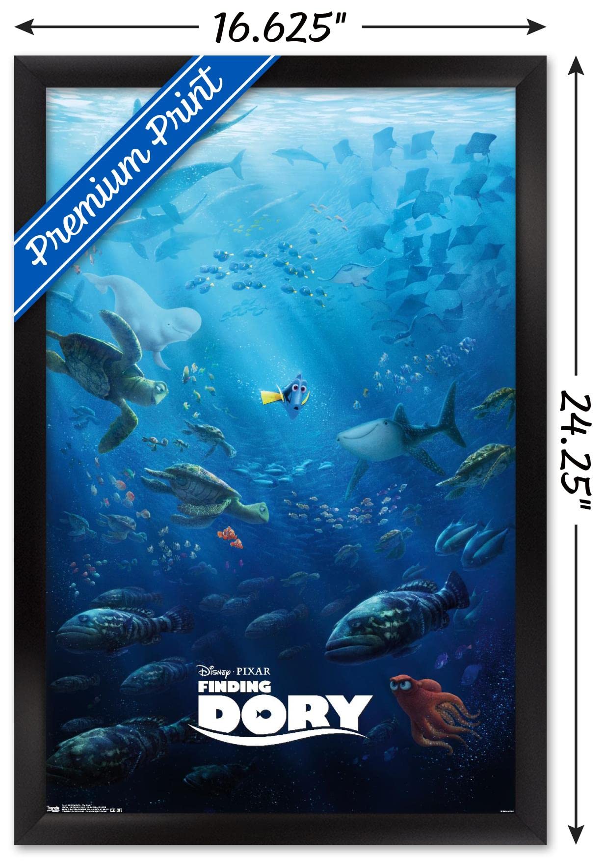 ファインディングドリー　海外産ポスター額縁付き ファインディングドリー 海外産ポスター額縁付き