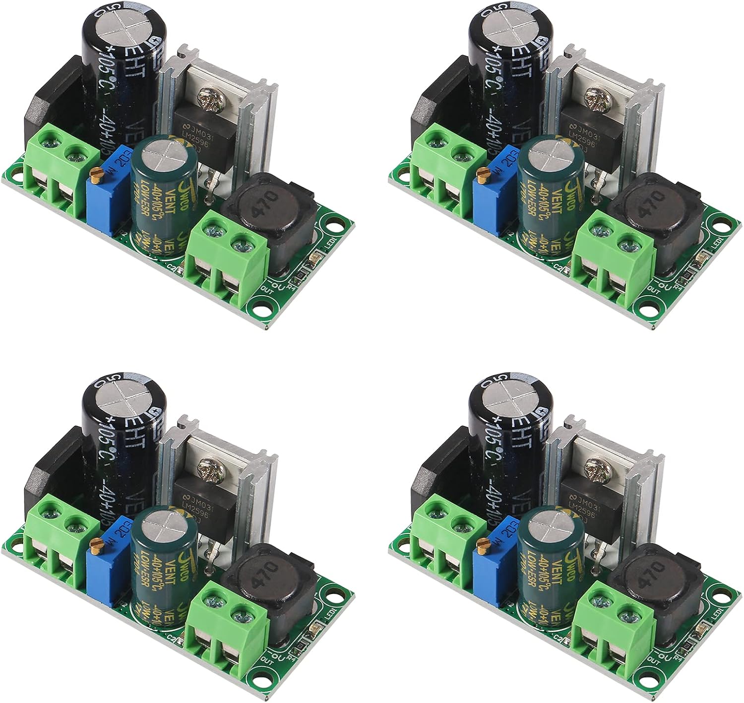 UMLIFE 10PCS AC/DC to DC Step Down Buck Converter AC 5-30V DC 5-48V 24V 36V 48V to DC 2.5-35V 12V Voltage Regulator Board 2A Adjustable Volt Power Supply Module