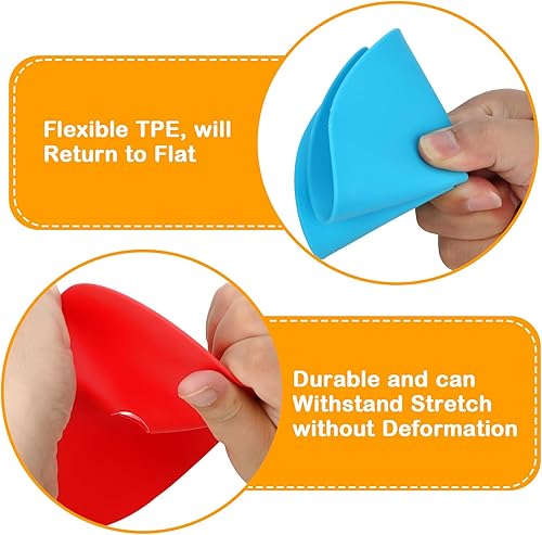 Miniatura 10 de Marcadores de puntos de 9 pulgadas y 10 pulgadas de goma antideslizante marcadores de agilidad de campo plano para fútbol, baloncesto, deportes,