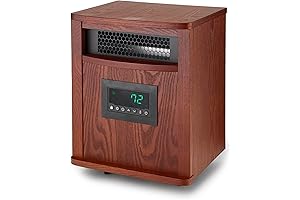 LifeSmart LifePro 1500 Watt Portable Electric Infrared Quartz Indoor Space Heater