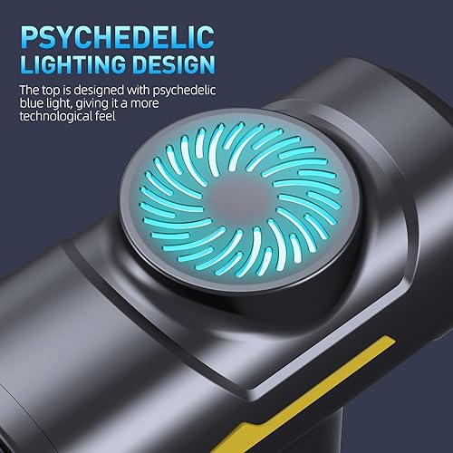 Miniatura 7 de Pistola de masaje muscular, masajeador de espalda de tejido profundo (negro mate)