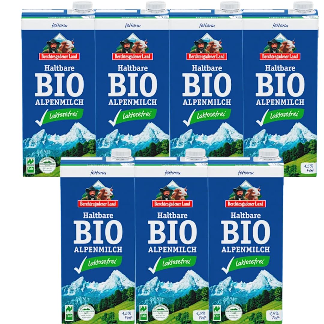 Laktosefreie Haltbare Milch 1,5% Fett Milch 1000 mililiter X 7 STÜCK