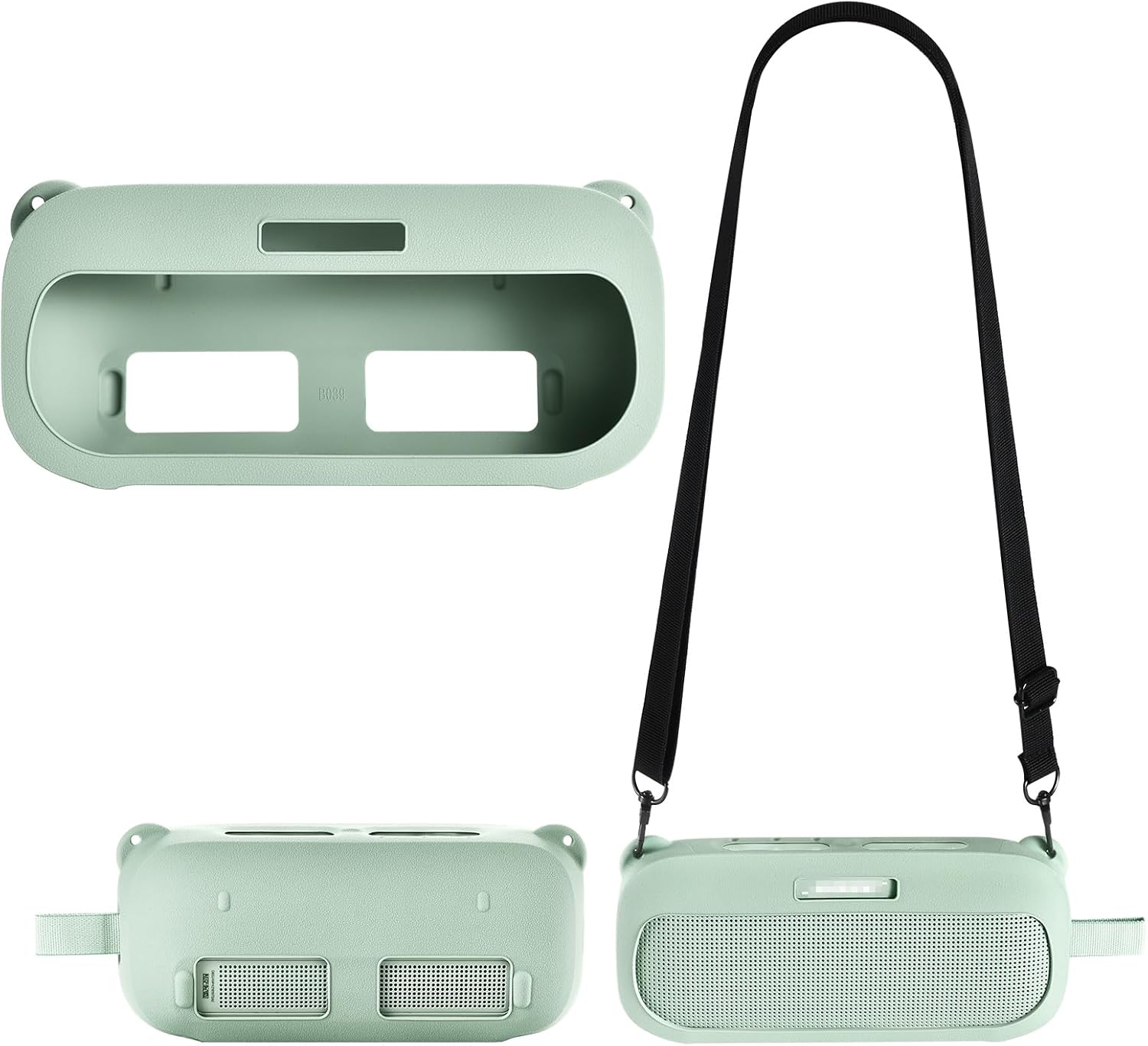 Silicone case for Bose SoundLink Flex 2/SoundLink Flex Speakers, Essential case for Portable Outdoor Travel Work (Green)