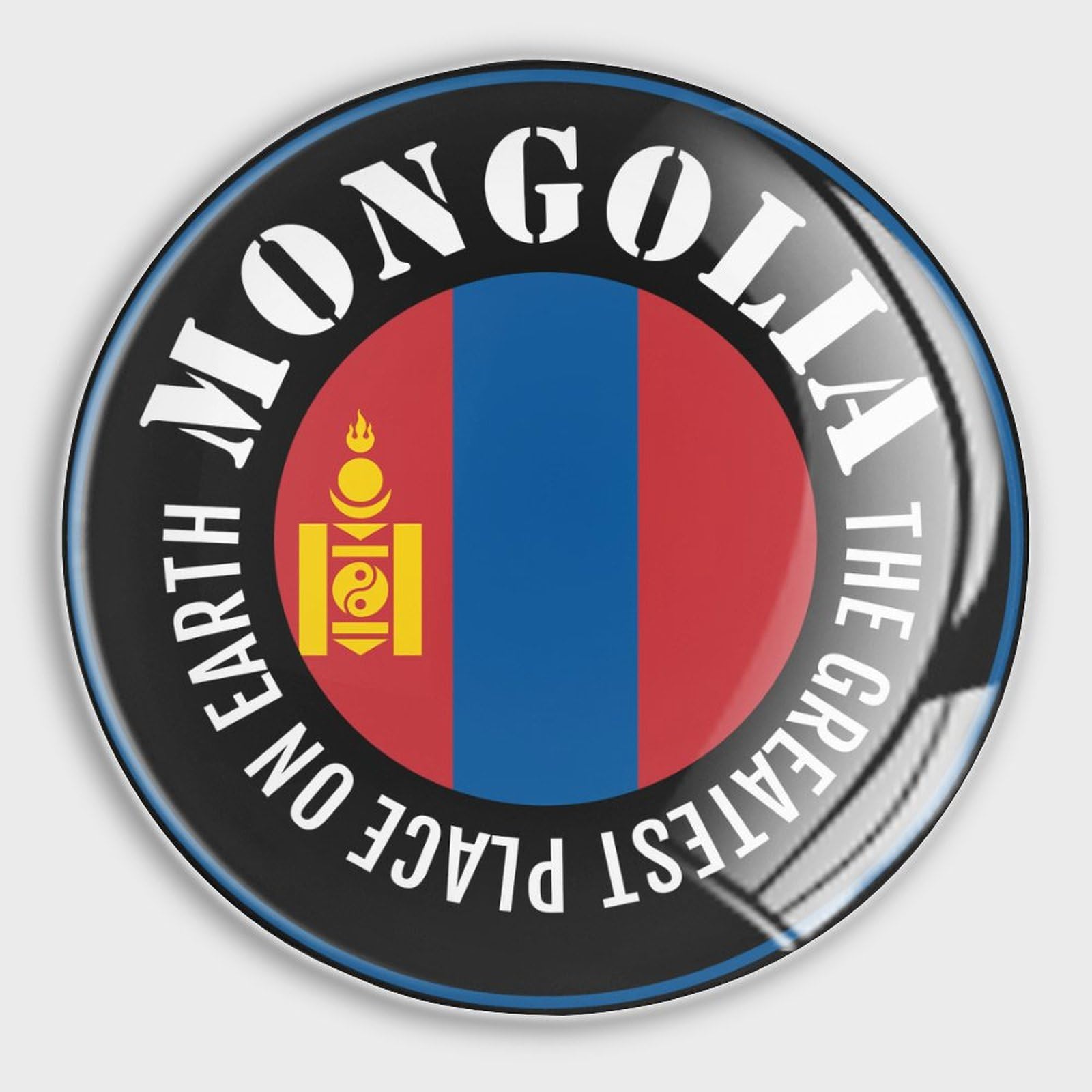 Imanes de orgullo nacional mongol un regalo especial de vidrio para coleccionistas