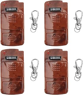 Aramox Smart Remote Key Fob, 4 Sets 330MHz Smart Remote Key Fob LED 4 Channel Wireless Remote Control Duplicator for Gate Garage Door