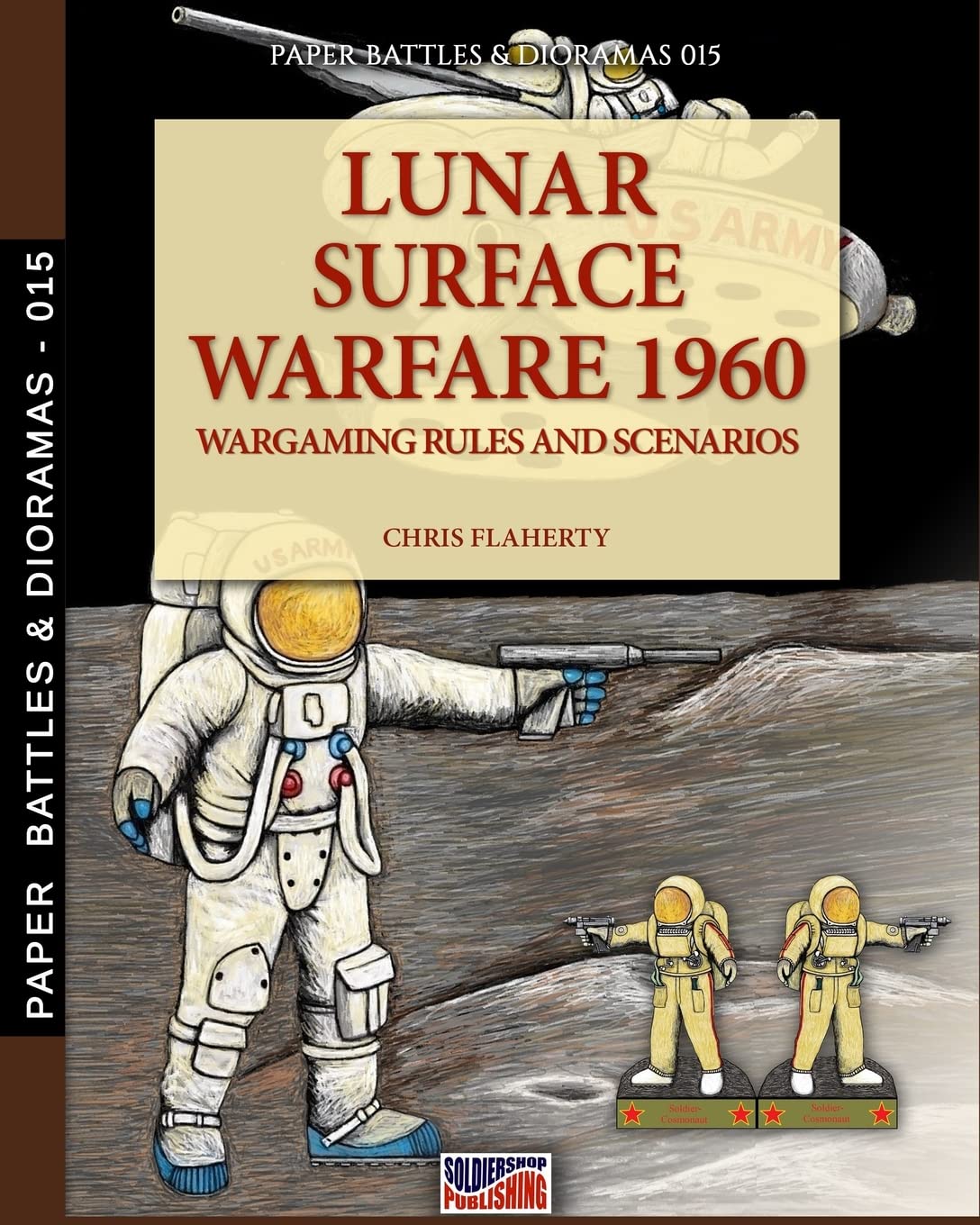 Lunar Surface warfare 1960 avec figurines rétro de l'espace