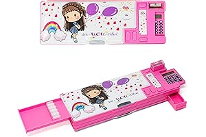 Pop Up Multifunction Pencil Case for Girls, 90s Stationery Organizer